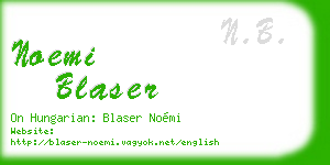 noemi blaser business card